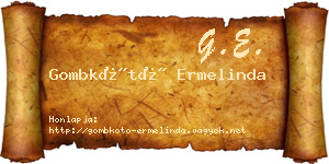 Gombkötő Ermelinda névjegykártya